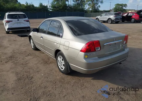 2003 Honda Civic Lx из США, поврежденный, VIN 2HGES16563H620071